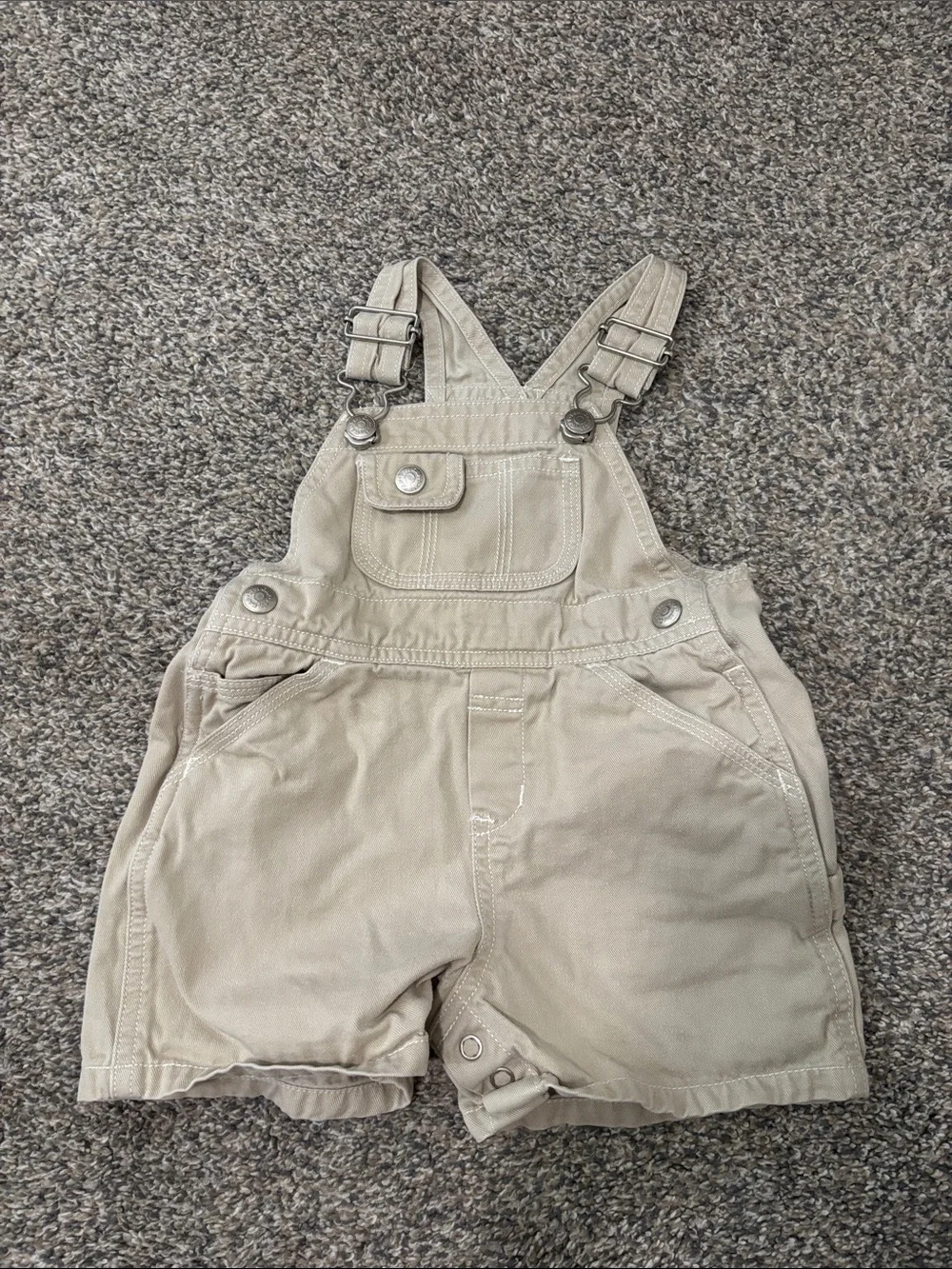 GAP Beige Short Overalls Romper